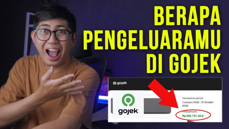 Cara Cek Riwayat Jumlah Transaksi Total Gojek Dalam Setahun
