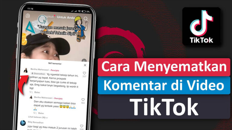 Cara Membuat Pin Komentar Di Video Tiktok Agar Muncul Paling Atas