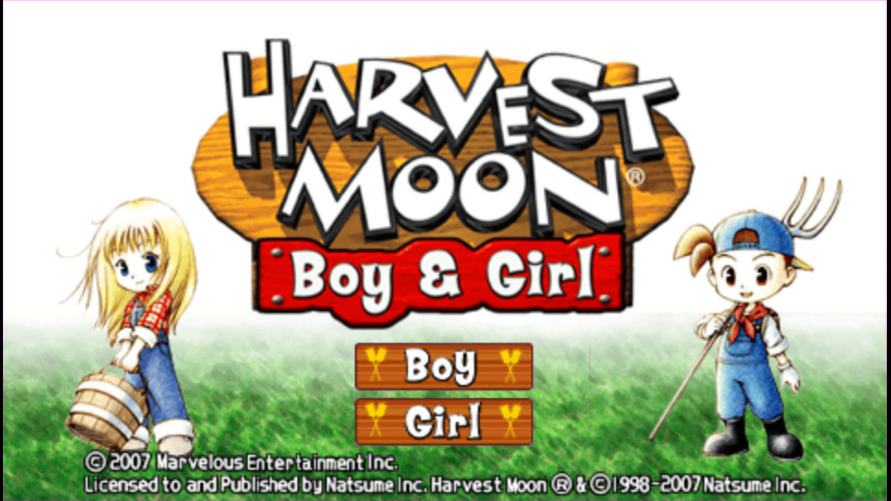 Harvest Moon Boy and Girl ISO