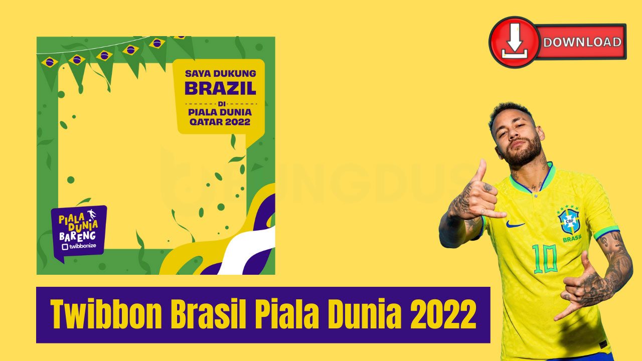 Link Twibbon Brasil Piala Dunia 2022, Dukung Jadi Juara!
