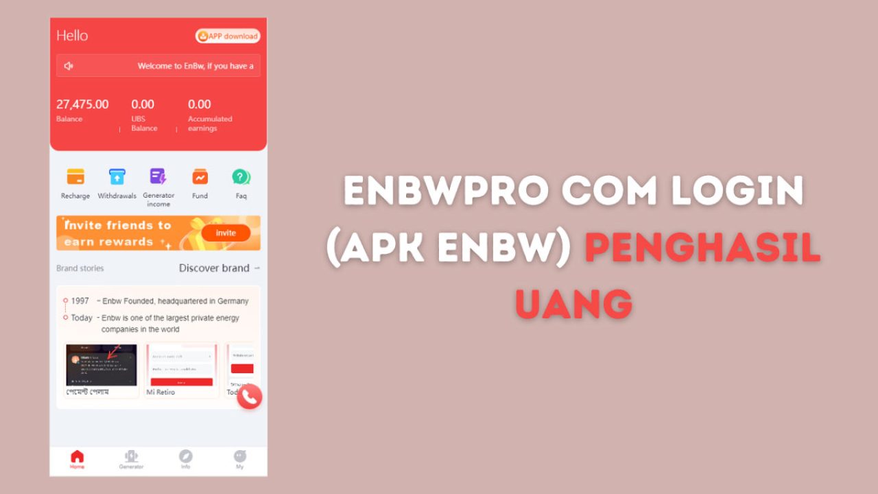 EnBwPro Com Login (Apk EnBw) Penghasil Uang Apakah Aman?