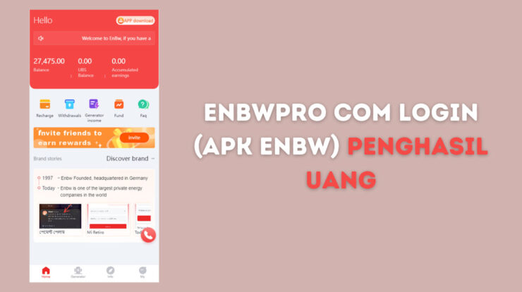 EnBwPro Com Login (Apk EnBw) Penghasil Uang