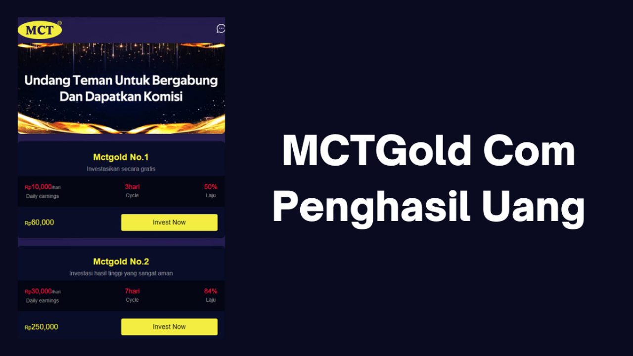 MCTGold Com Penghasil Uang, Aman atau Penipuan?