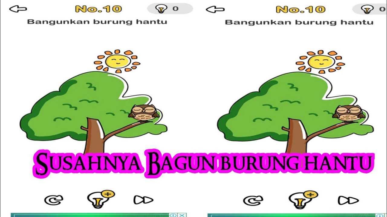 Cara Membangunkan Burung Hantu di Game Brain Out