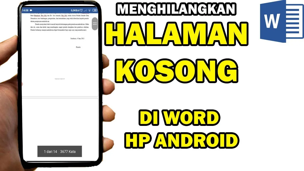 Cara Menambah Halaman di Word HP Android