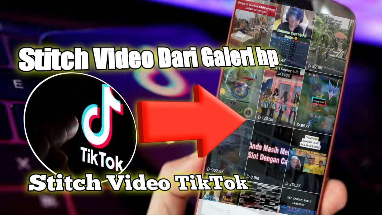 Cara Stitch Video TikTok dengan Video dari Galeri