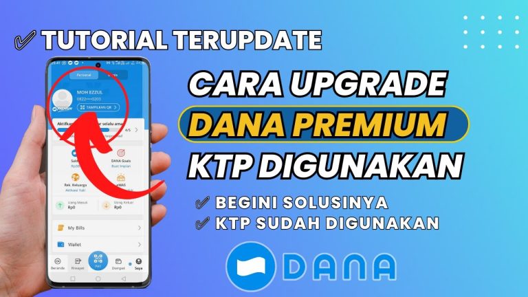 Cara Upgrade DANA Premium Tapi KTP
