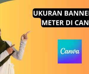 ukuran banner 2x1 meter di canva